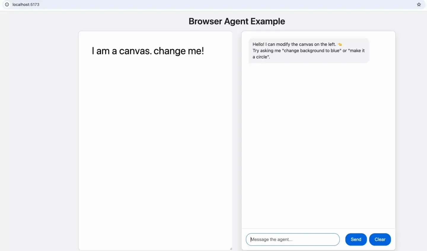 Browser agent demo