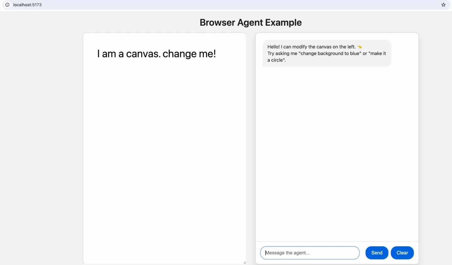 Browser agent demo